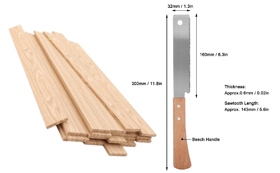 Petite Scie à Main Japonaise 12 Pouces - Lame SK5 Ultra-Tranchante Pour Élagage Jardin Et Menuiserie Précise