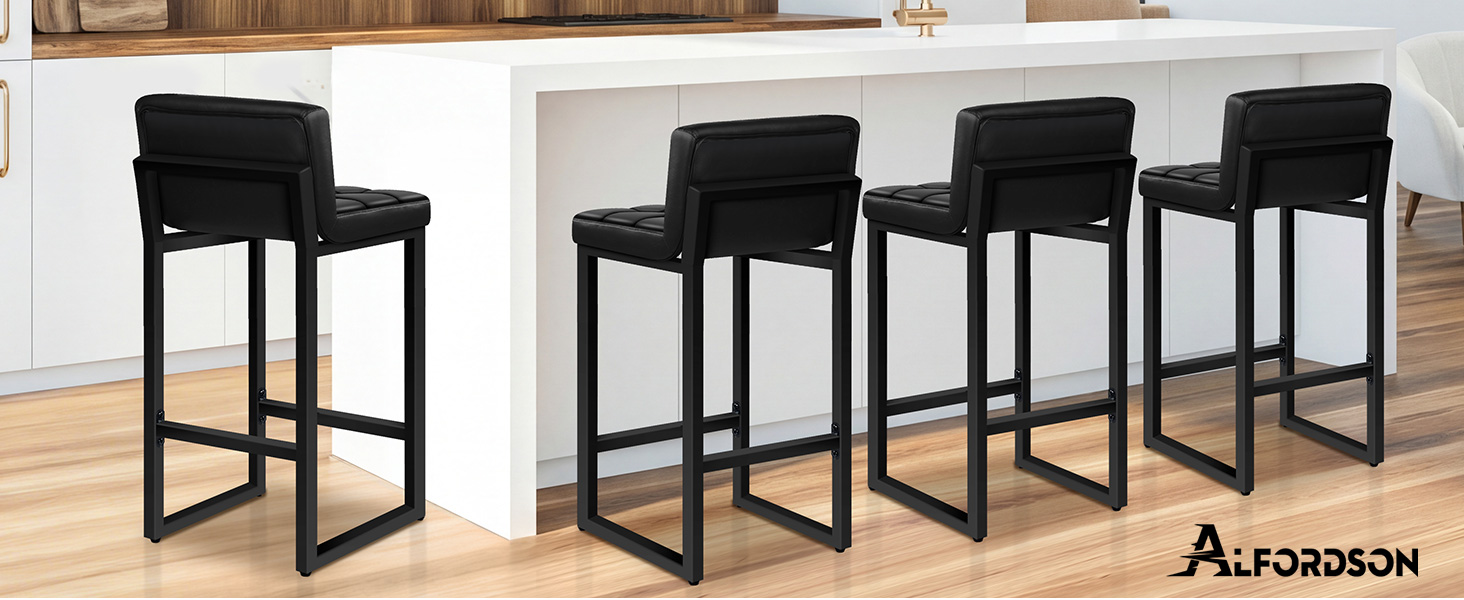 Sequential images showing expandable/collapsible black metal frame furniture pieces, demonstrating various stages of expansion from compact to full length.