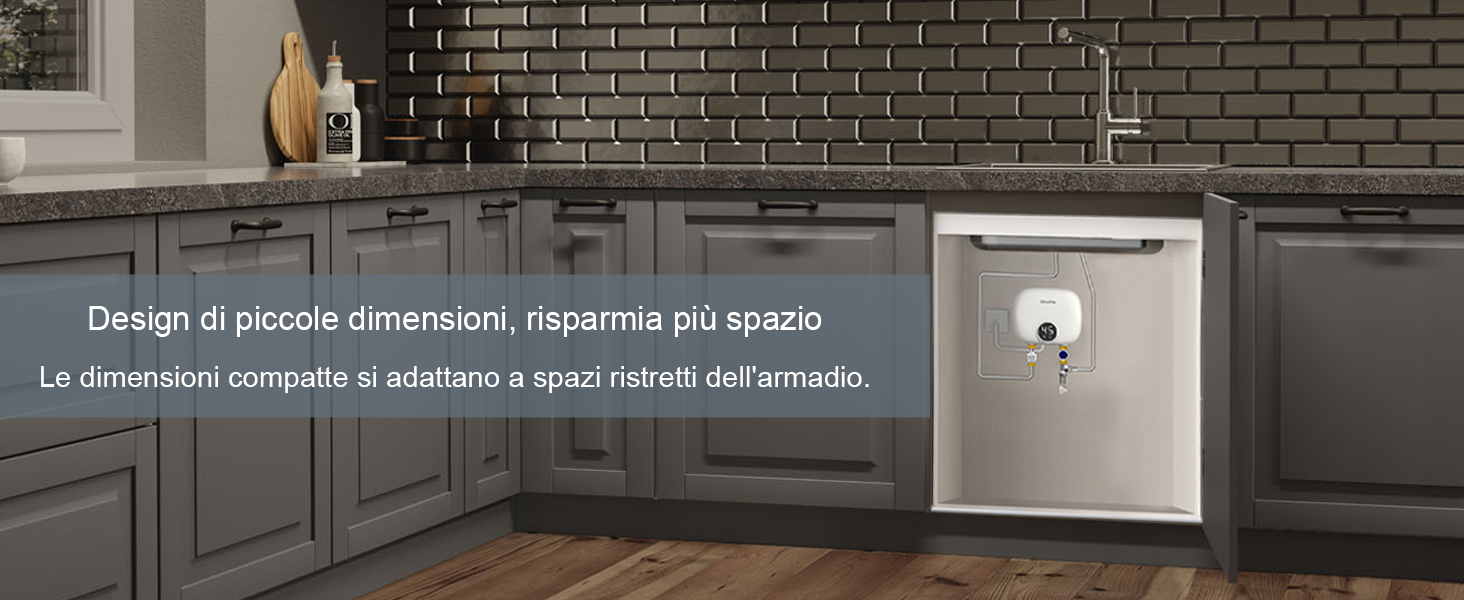 Acquista 5500W 220V LED Scaldabagno elettrico istantaneo intelligente  Riscaldatore regolabile a temperatura Bagno Doccia Riscaldatore da cucina