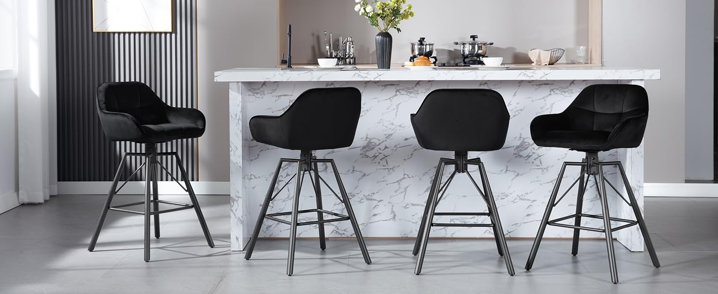WOLTU Tabouret Bar. Lot de 2. Chaise Haute Bar. Tabouret Haut