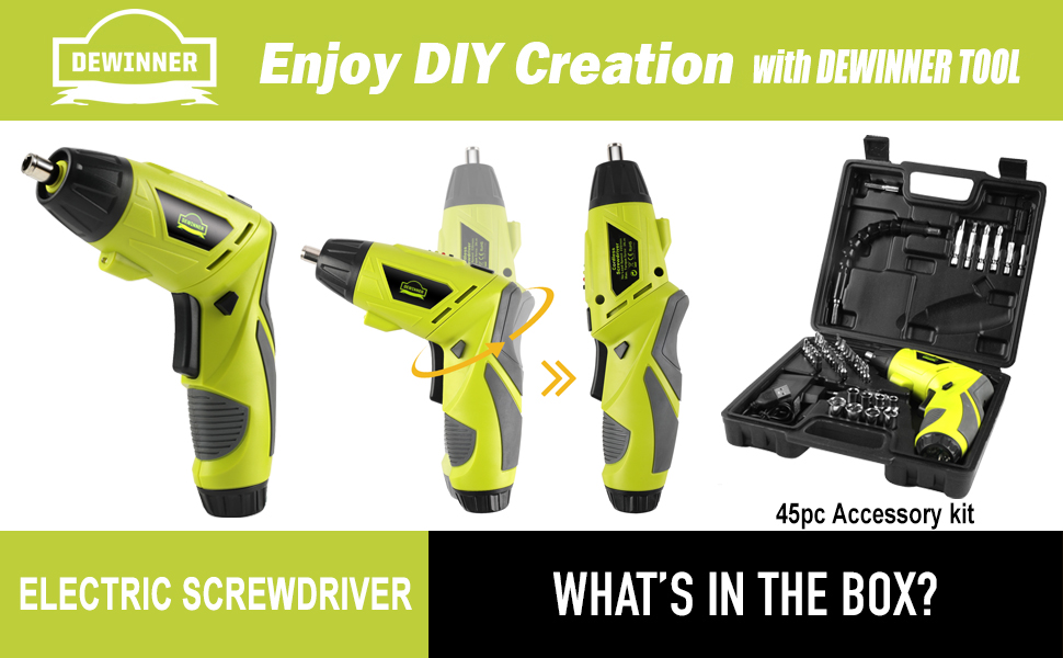 Tournevis électrique sans fil DEWINNER