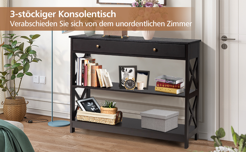 3-stöckiger Konsolentisch