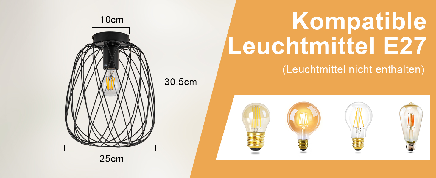 lampe schwarz klein decke