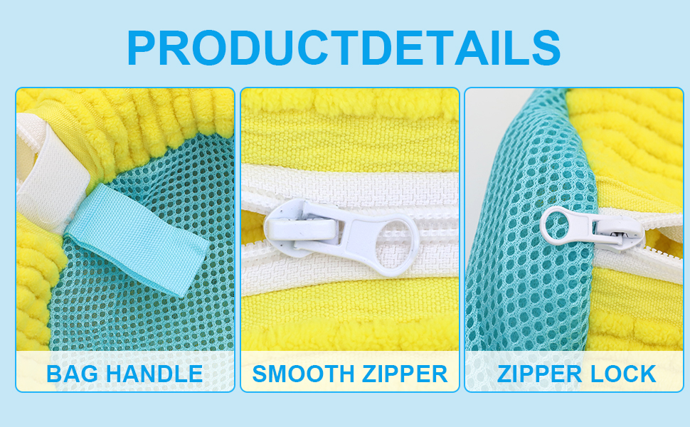 Lot De 2 Sacs De Lavage Pour Chaussures - Réutilisables, Fermeture Éclair, Pour Machine à Laver