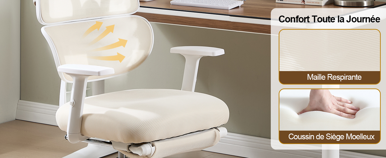 Chaise ergonomique multifonctionnelle