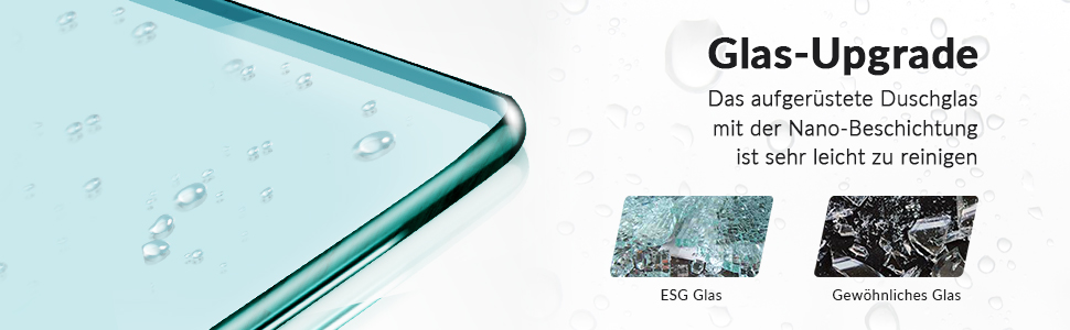 Duschkabine Eckeinstieg Pendeltür NANO Glas 80x120 195 Scharnier Duschtür Duschabtrennung Duschwand