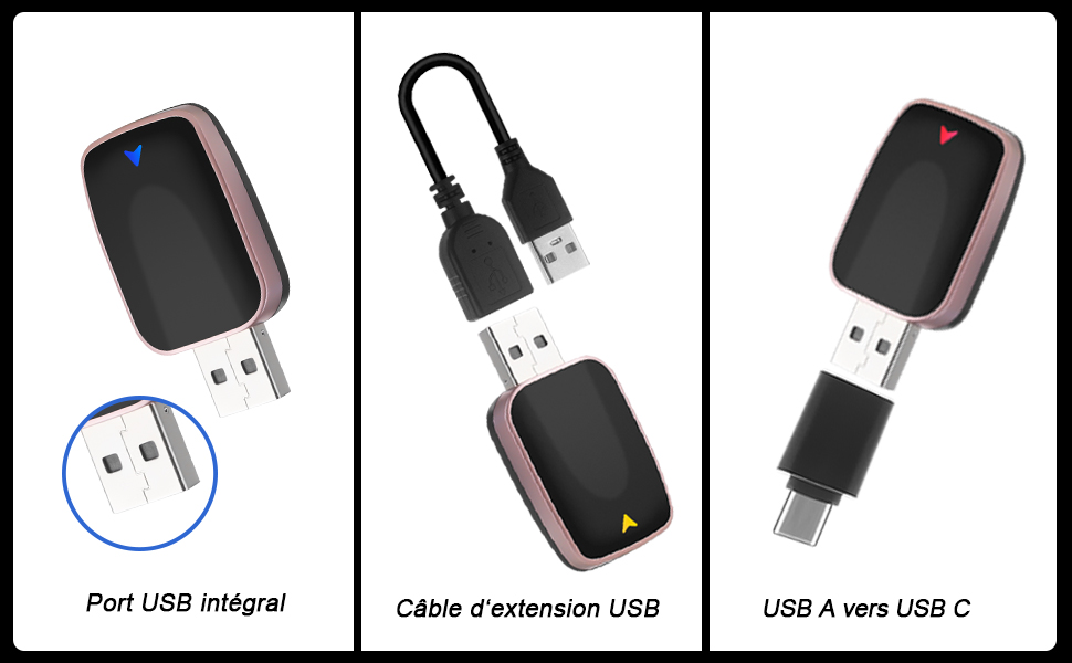 Adaptateur carplay sans fil pour iphone