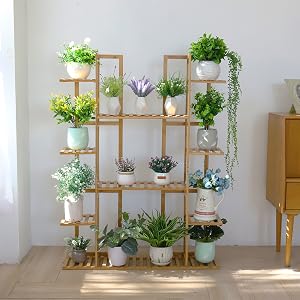 Hoher Pflanzenständer für Zimmerpflanzen Outdoor Eckregal Blumenständer