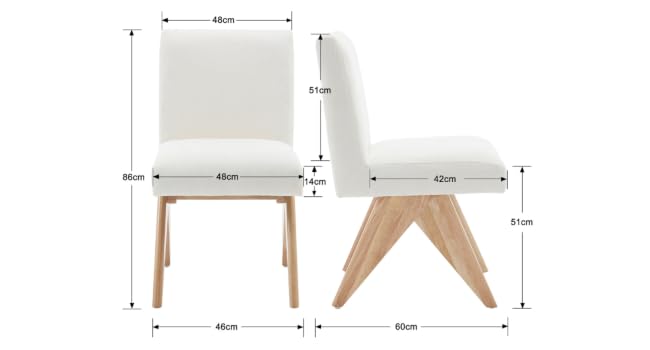 Chaises de Cuisine avec Pieds en Bois