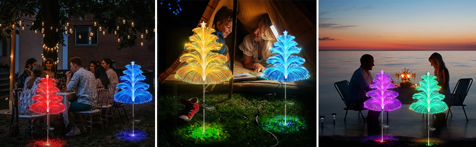 méduses lumières de noël