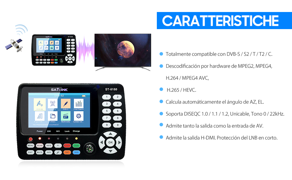 Detectores de señal de satélite