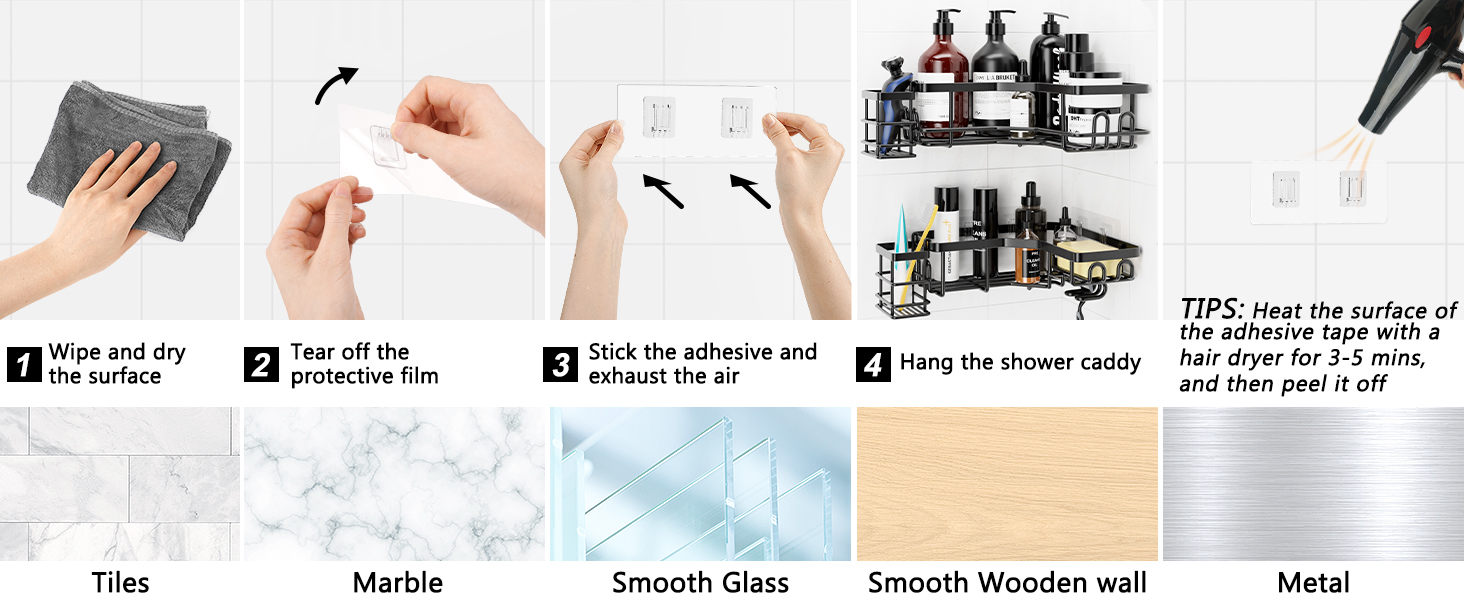 Etagere Douche Sans Percage 