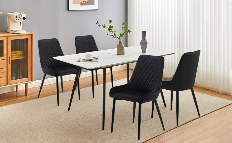 Chaise de salle à manger rembourrée