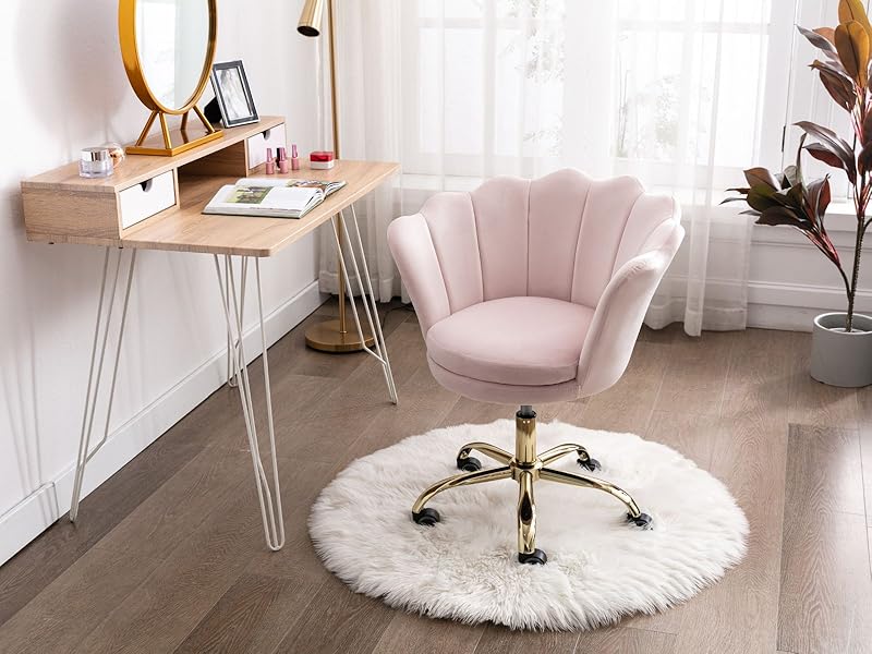 chaise bureau en velours