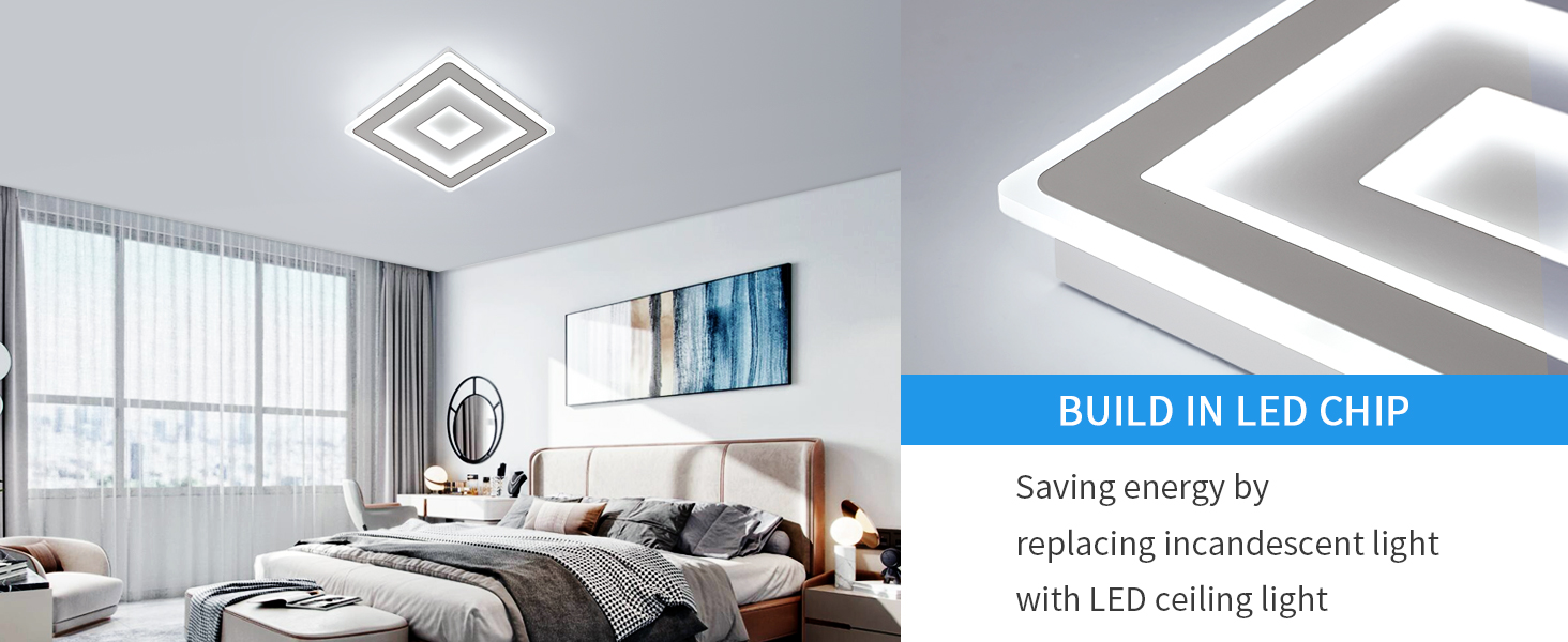 plafoniera LED moderna