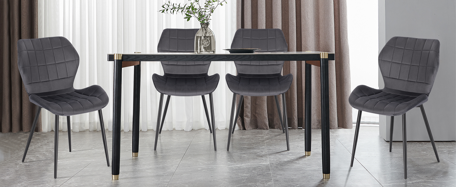 Vanity Chair. Upholstered Dining Chair.