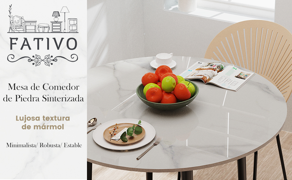 mesa comedor marmol