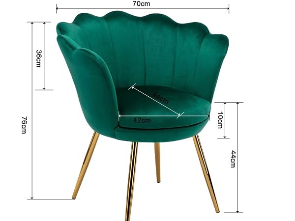 chaise velours gris