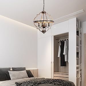 4 light farmhouse chandelier