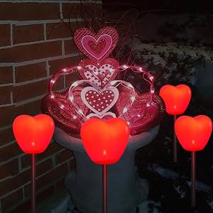 Valentinstags-Themendekoration Garten