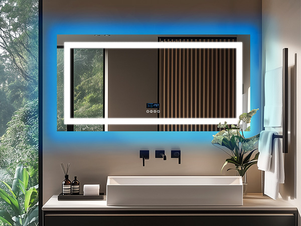 specchio Bagno con Luce Specchio Bagno LED con Bluetooth 3 Temperature Colore Dimmerabile 