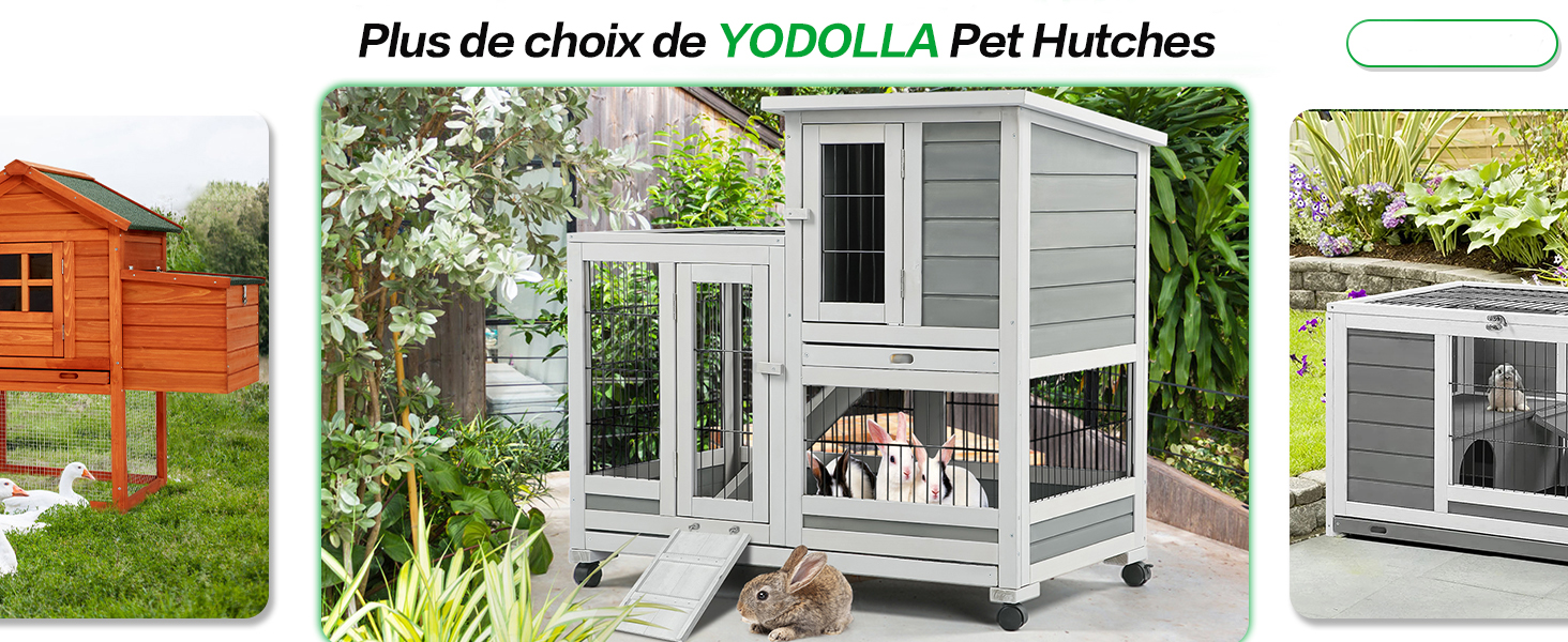 Cage à lapins YODOLLA