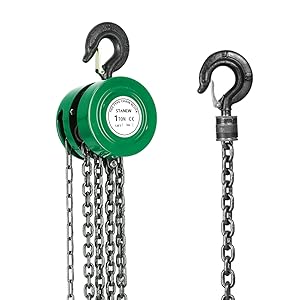Paranco a catena manuale con gancio robusto
