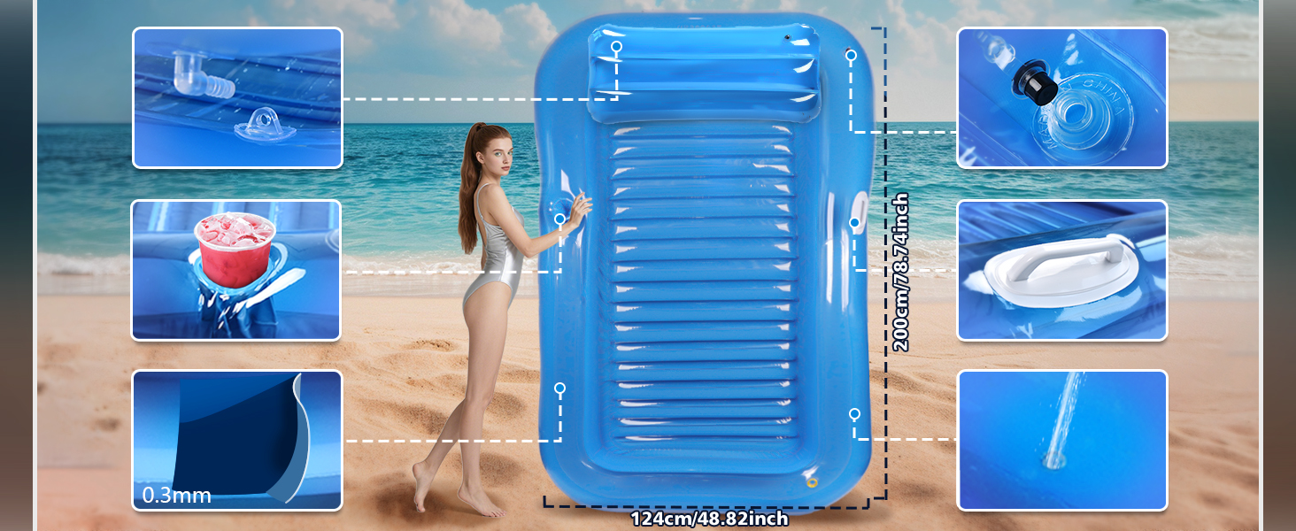 Matelas Piscine avec Coussins