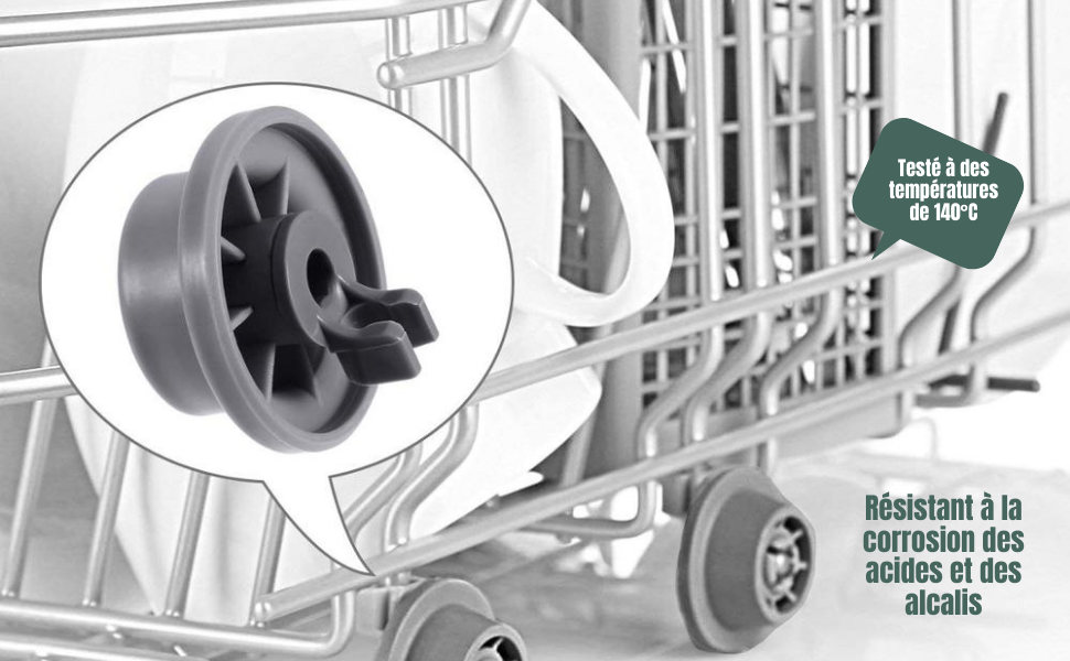 roulette panier lave vaisselle roulette lave ariston bosch roue lave vaisselle