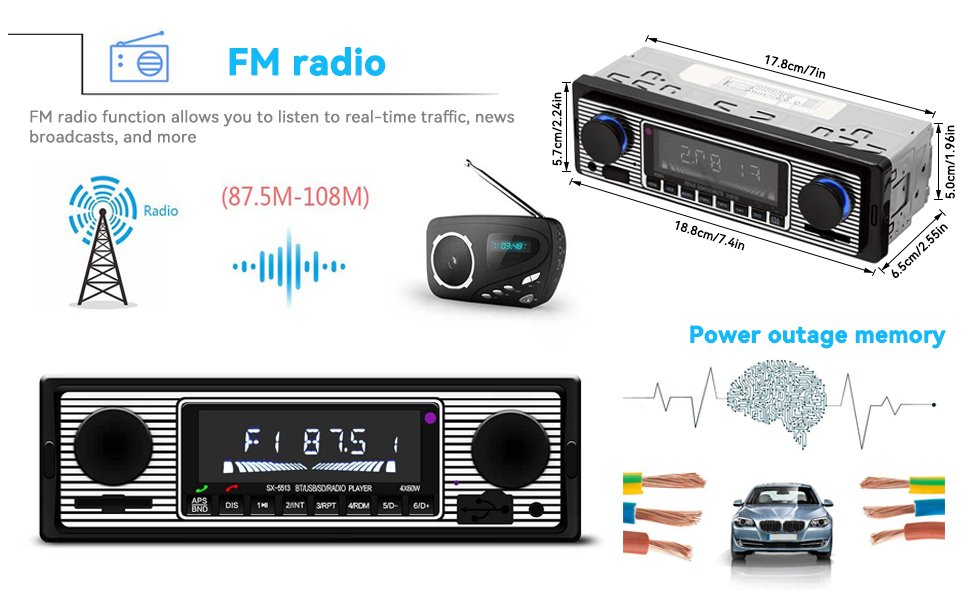 Autoradio Bluetooth