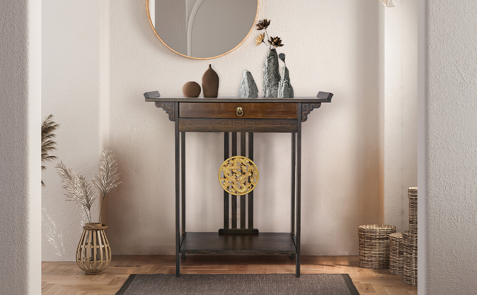 table console couloir