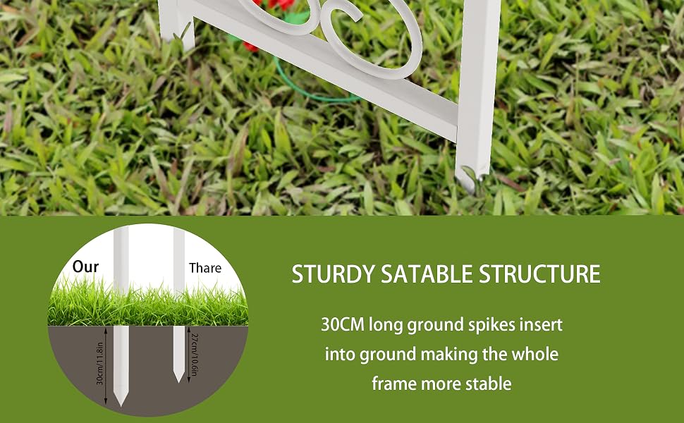 pergola de jardin en métal