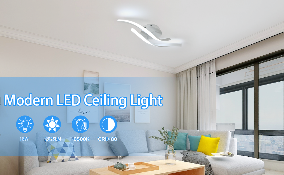 Lampe de plafond 18W
