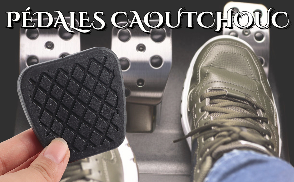 PÉDALES CAOUTCHOUC