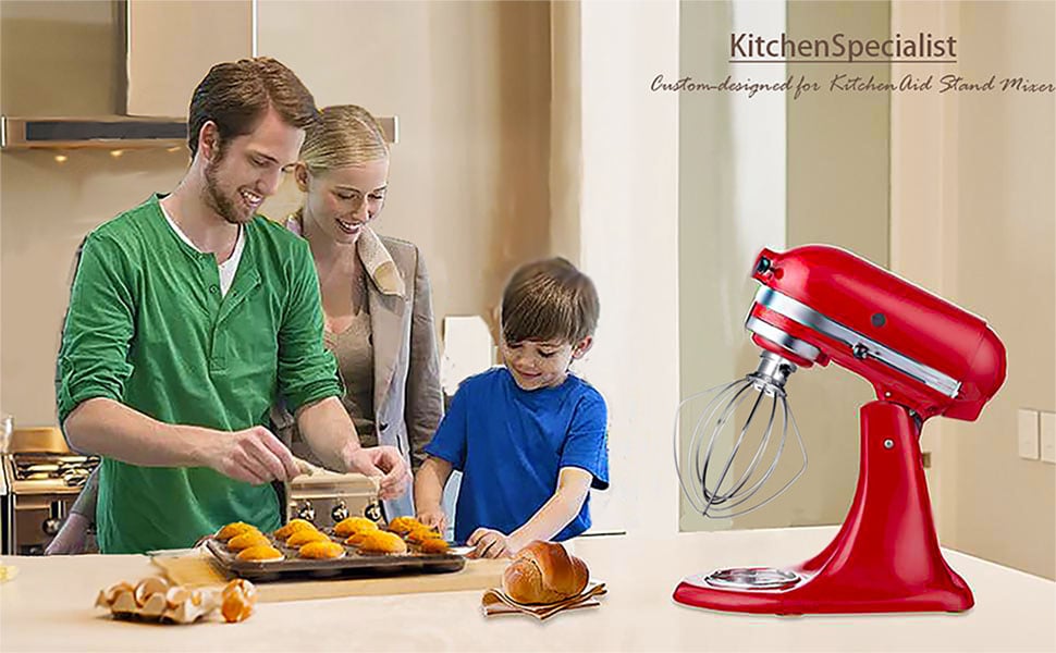 crochet à pâte en acier inoxydable kitchenaid