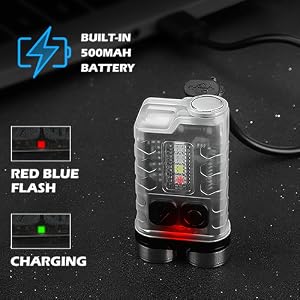 LED Keychain Flashlight Rechargeable Pocket Flashlight