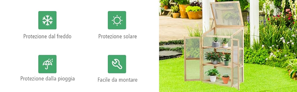 GIANTEX Serra Da Balcone In Legno Di Abete, Piccola Serra Per Piante, Mini Serra In Policarbonato Trasparente, Giardino E Terrazzo, Con Luce Adeguata, Naturale (60 X 45 X 100 Cm) -Vendite VIDAXL AAHKMJXYDAFdJAOAIMEbOAchlkWZ0oakZn uVZ0mPidMNbILvCvspZ4oG3fPgIqc1P26RdPiG8KHKUtblW5 ULKvLD1OHzwX jolGWPZGyLZfGKFj5gsqCR2Dea90Et