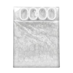Cortina de ducha impermeable de PEVA con dobladillo magnético