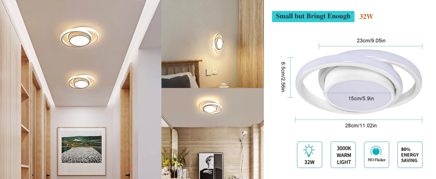 Plafonnier LED Moderne Luminaire Plafonnier Rond