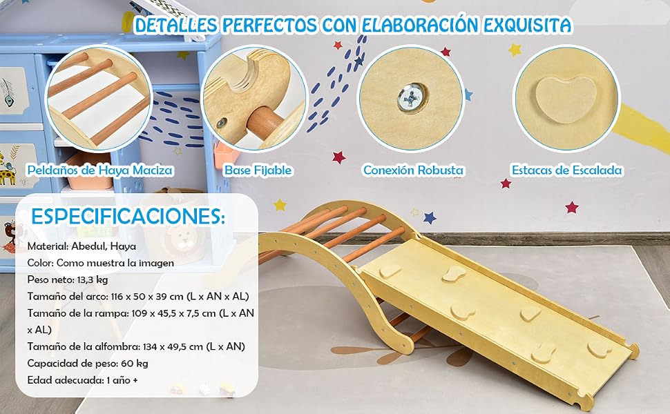  3 en 1 Escalada Plegable para Niños