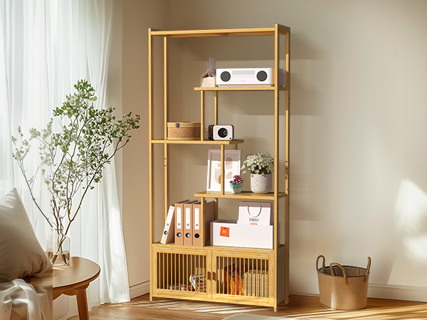scaffalatura legno scaffale bambu 25 cm scaffale salvaspazio legno scaffale in legno con ripiani