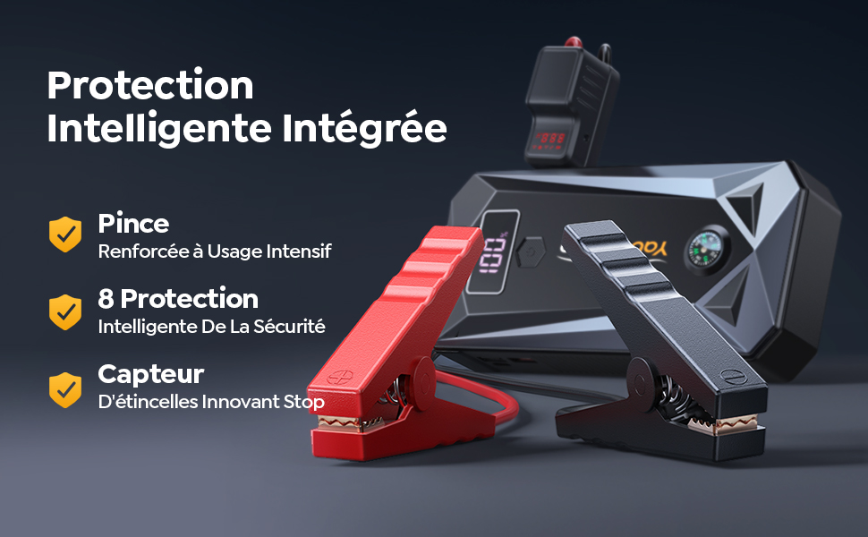Booster Batterie Voiture 4000A Katoroe - Démarreur Portable 10000mAh - USB Charge Rapide - Étanche IP66