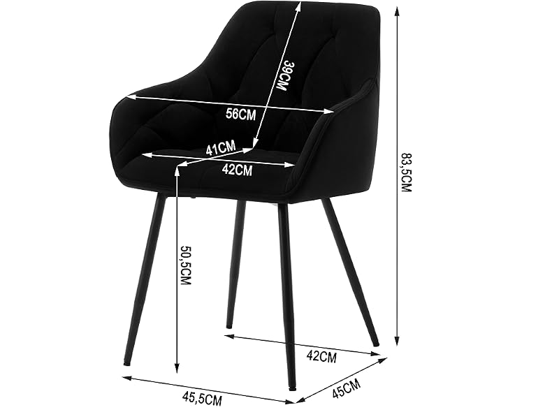 black dining chairs