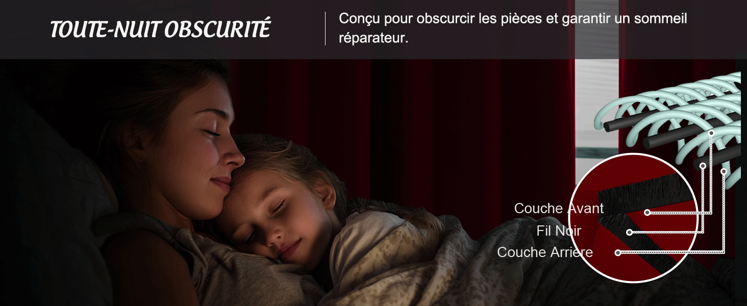 Le texte indique « TOUTE NUIT OBSCURITÉ ».
[SENTENCE 15] Images promotionnelles sombres montrant des silhouettes et des éléments lumineux dans des décors nocturnes.