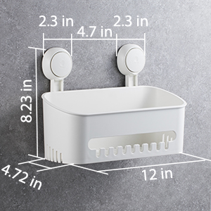 ilikable Etagère de Douche Ventouse Serviteur de Douche sans Perçage