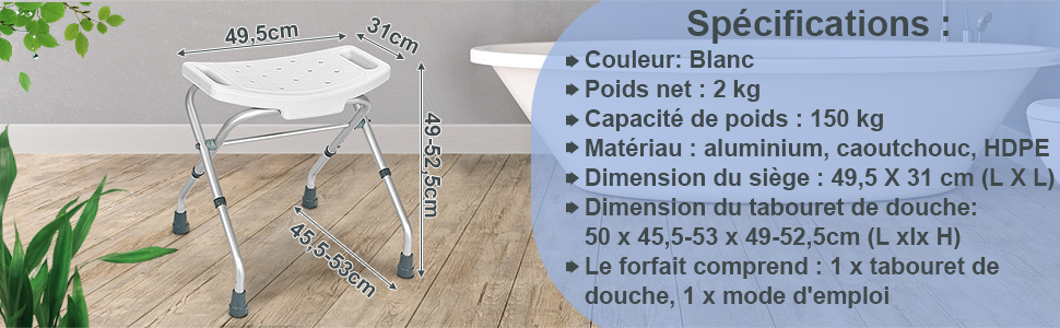 Tabouret de Douche