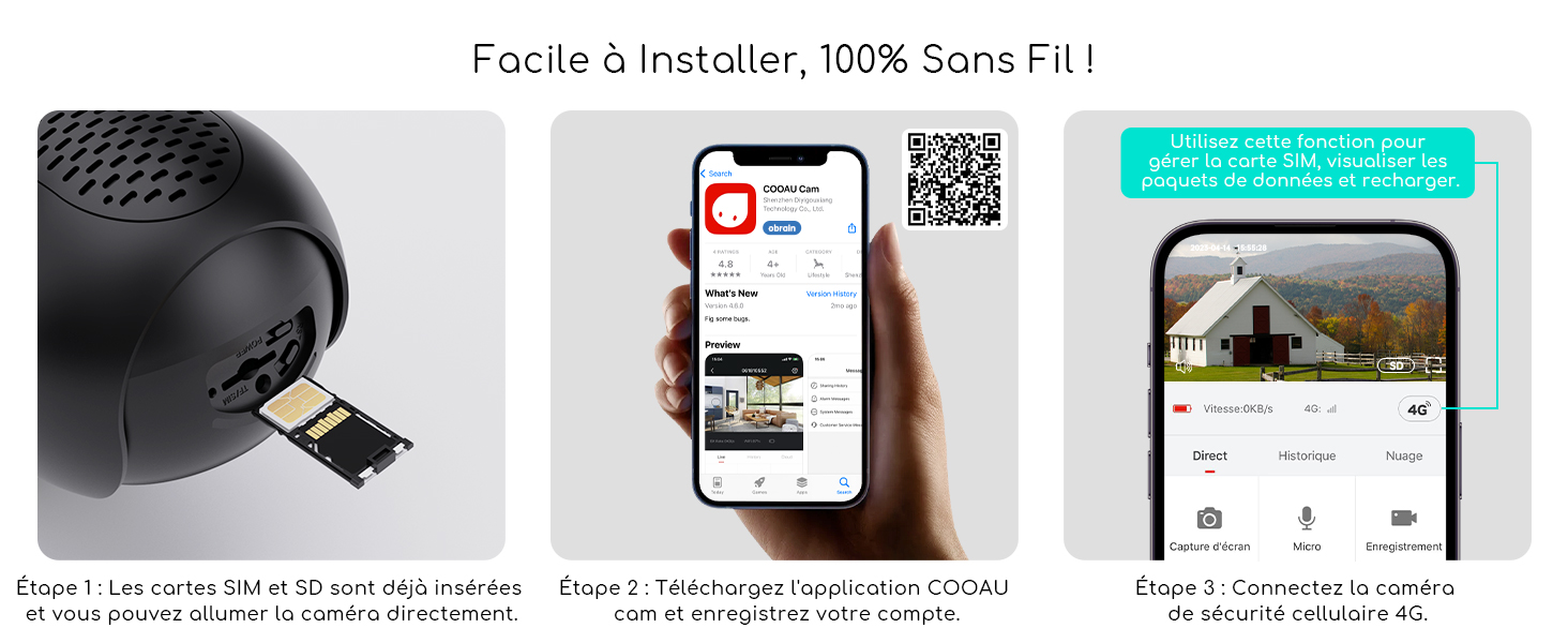 caméra solaire 4g