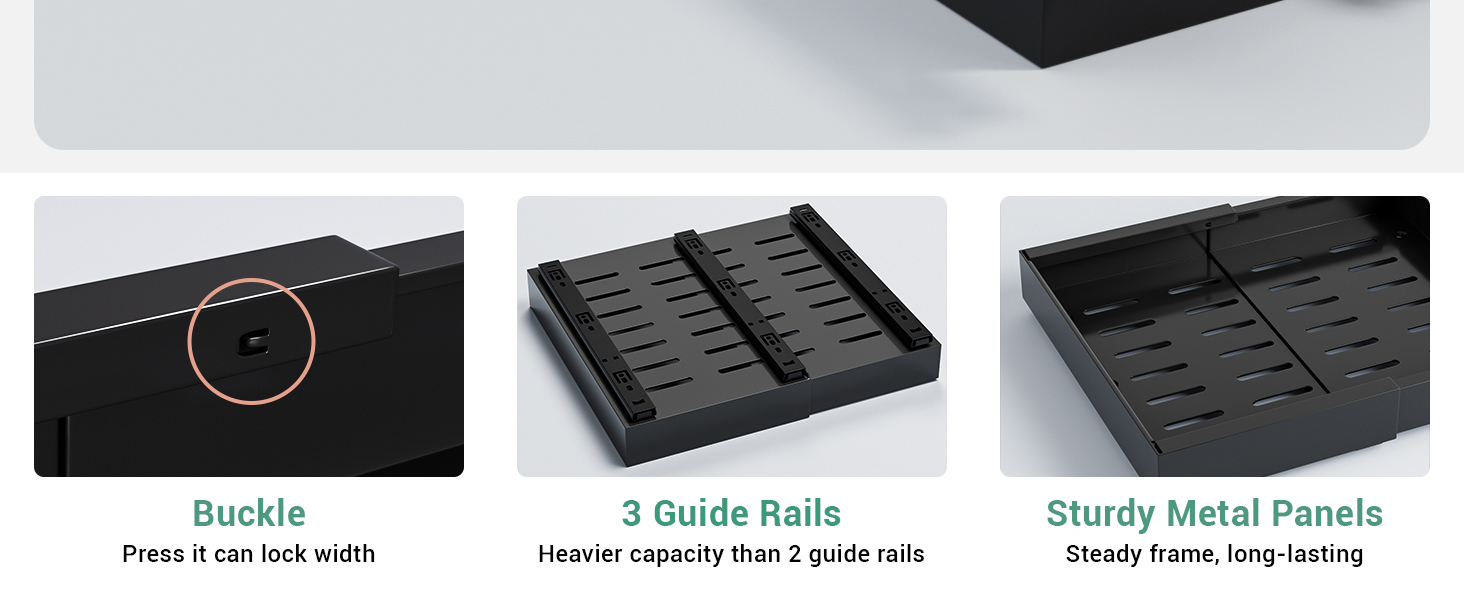 details of pull out drawer