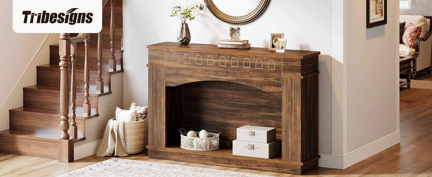 Robuust metalen frame met houten details