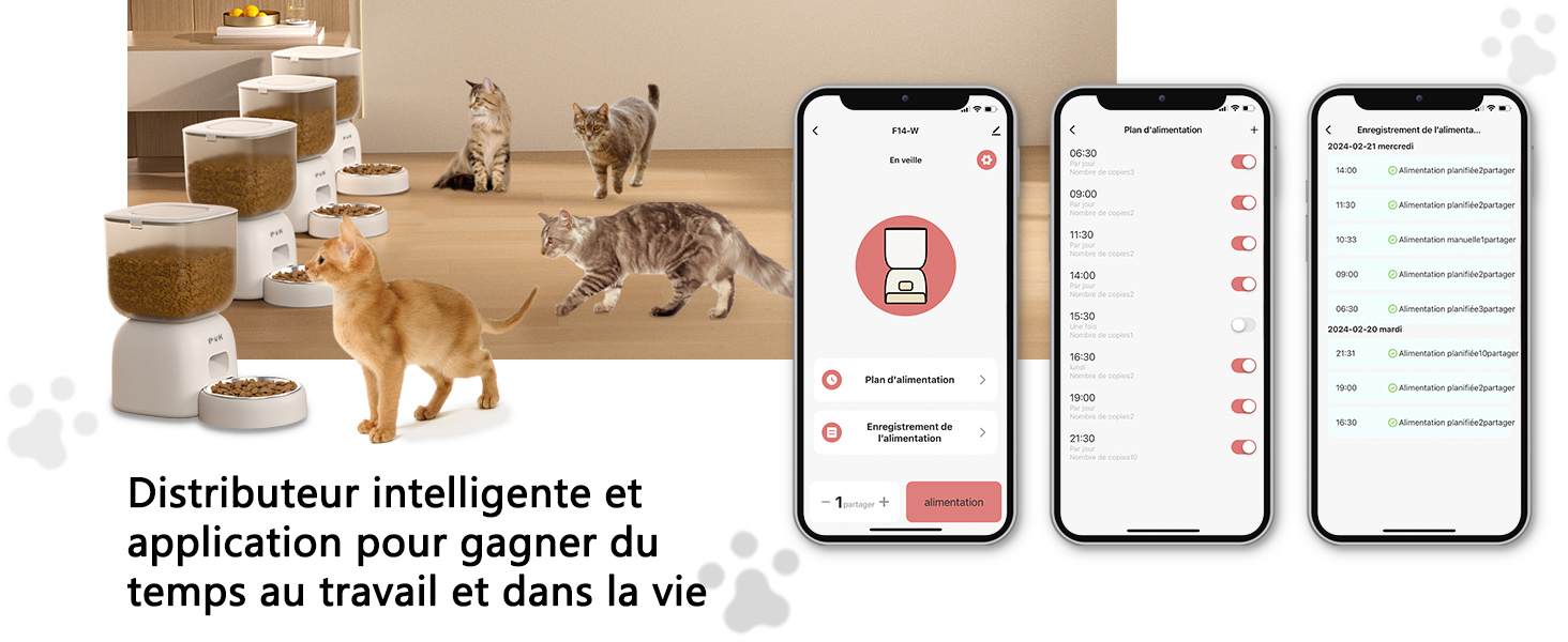Distributeur Croquettes Chat Automatique